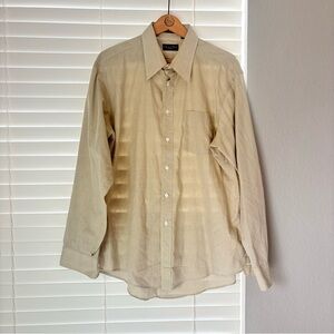 Christian Dior Monsieur Men’s Button Up Dress Shirt Size 17 34-35 Made In USA